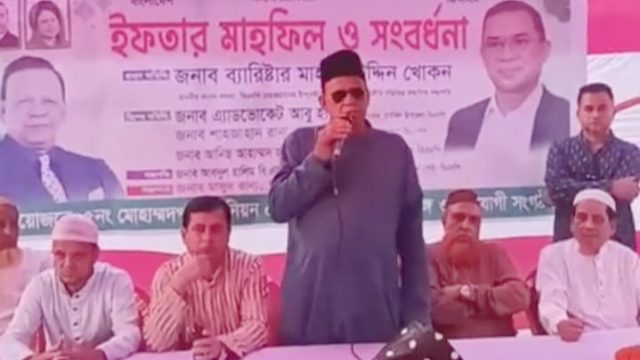 “চাটখিলে চাঁদাবাজি-সন্ত্রাস চলবে না, গ্রেপ্তার হলে তদবির করতে যাবেন না”—ব্যারিস্টার খোকন